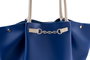 Lucky Bees Bolso Tote Sax Azul y Crema